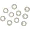 Metal spacer discs, Ø 4 mm Silver