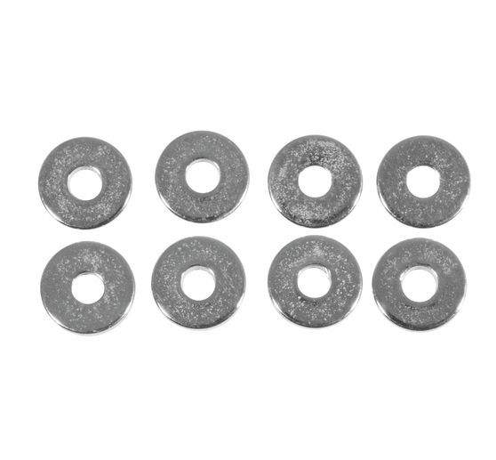Metal spacer discs, Ø 6 mm