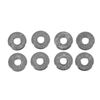 Metal spacer discs, Ø 6 mm Silver