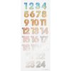 Adventkalender nummers Iriserend