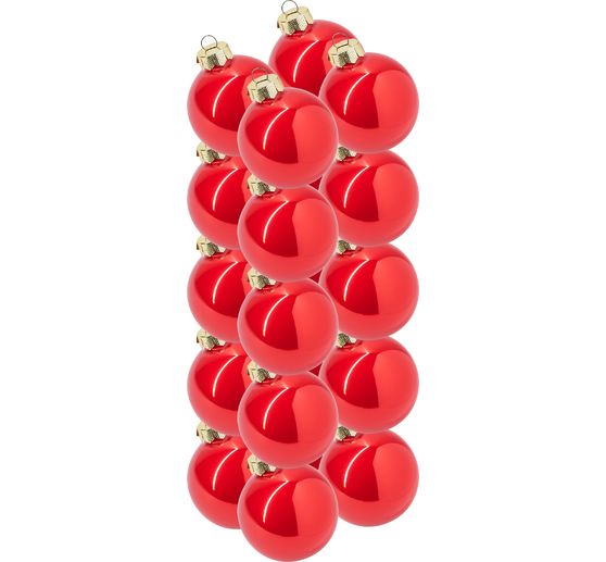 Weihnachtskugeln aus Glas, Ø 6cm
