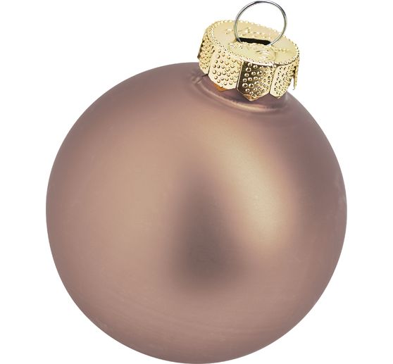 Weihnachtskugeln aus Glas, Ø 6cm
