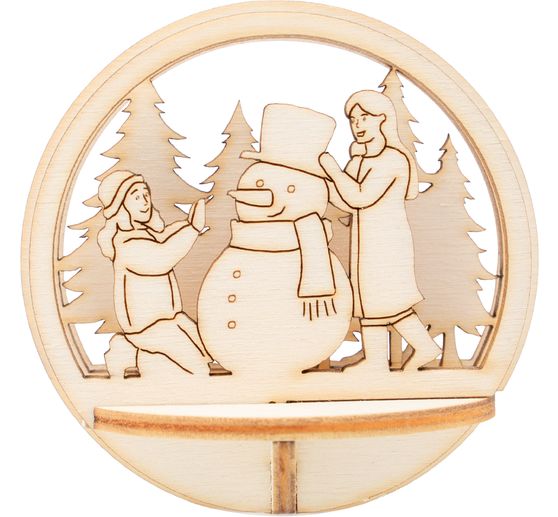 Décoration à emboîter en bois VBS pour boule acrylique