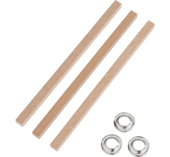 M&egrave;che d'ext&eacute;rieur avec pied, 3 pcs.