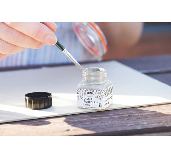 Set Glass & Porcelain « Chalky » KREUL, 6 x 20 ml