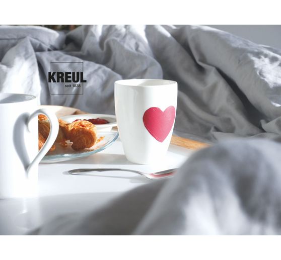 Set Glass & Porcelain « Chalky » KREUL, 6 x 20 ml