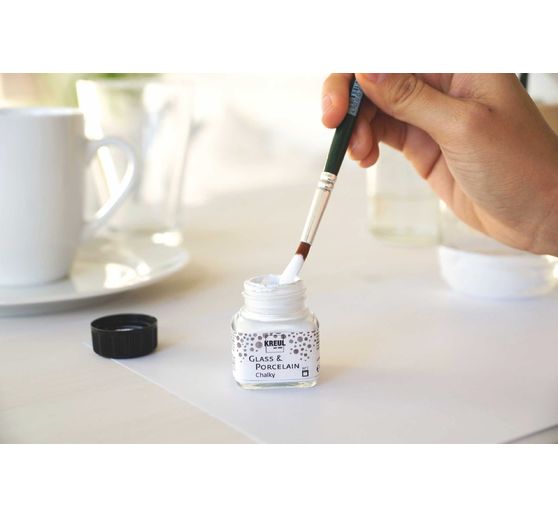 Set Glass & Porcelain « Chalky » KREUL, 6 x 20 ml