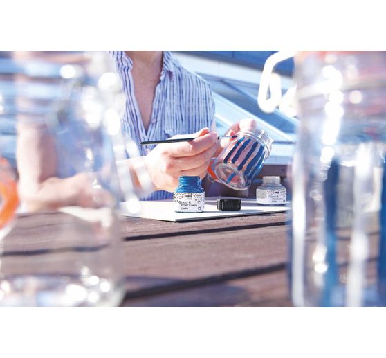 Set Glass & Porcelain « Chalky » KREUL, 6 x 20 ml