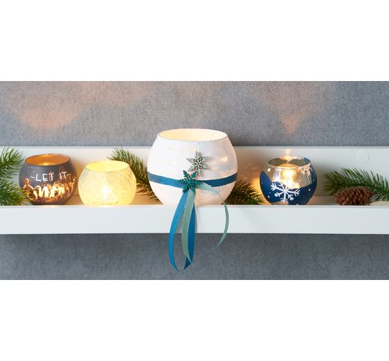 VBS Theelicht pot "Bowl", Ø 10,5 cm, 2 stuks