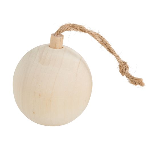 Houten kerstbal