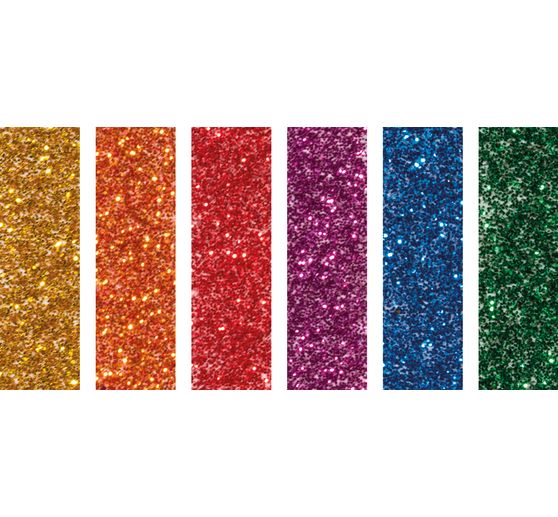 Biologische glitter "Minikleurenmix", 6 x 2 g