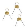 Œillets d'accroche pour boules avec calotte Or