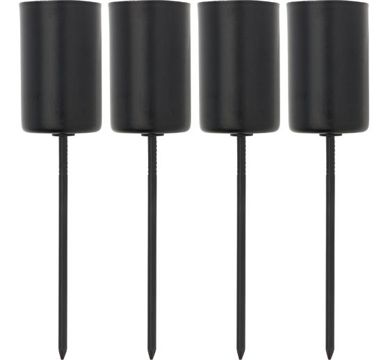 Piques bougeoirs en métal pour bougie chandelle
