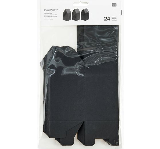 Adventskalender kartonnen huisjes