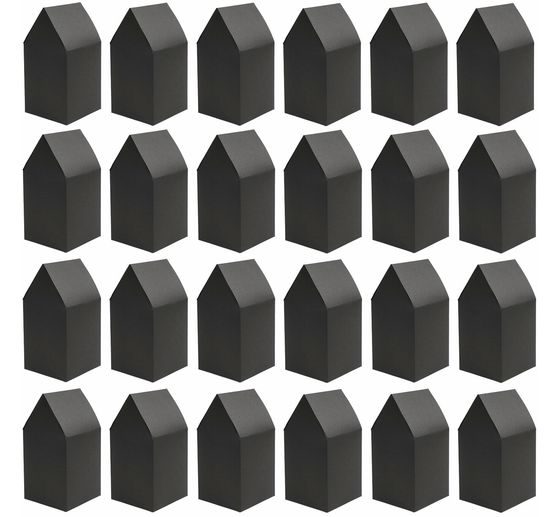 Adventskalender kartonnen huisjes