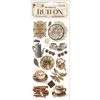 Feuille de décalcomanies Rub On « Coffee and Chocolate » Love and Coffee