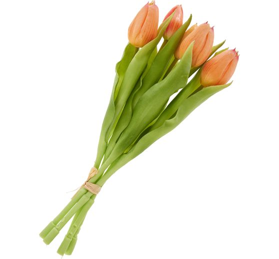 Tulpen bos met 3 bloemen en 2 knoppen