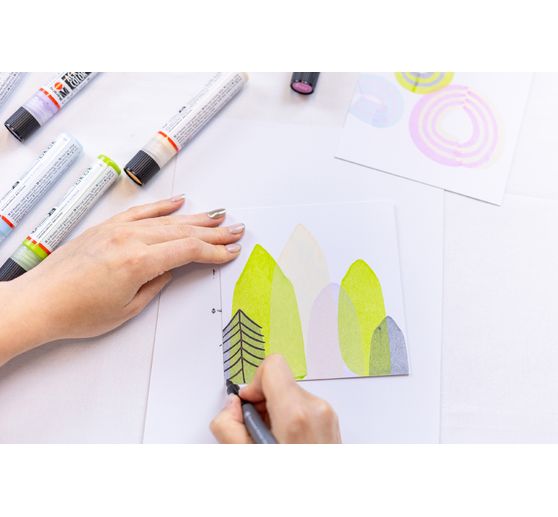 Marabu Acryl Color Squeegee Art Set