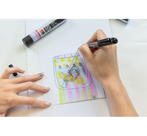 Marabu Acryl Color Squeegee Art Set