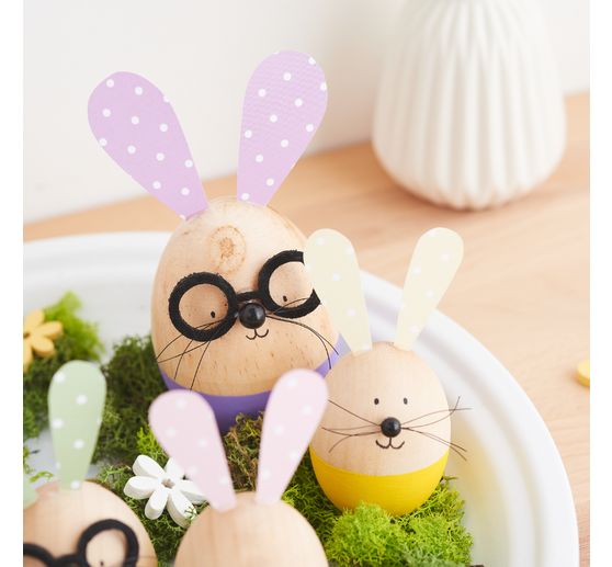 Perles en bois, &Oslash; 6 mm, env. 125 pc.