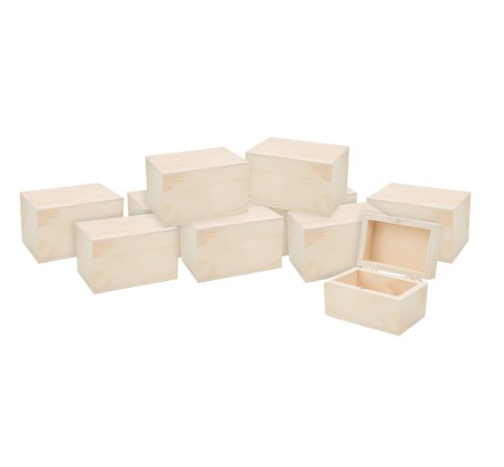 VBS Wooden boxes with magnetic closure, 10 pieces