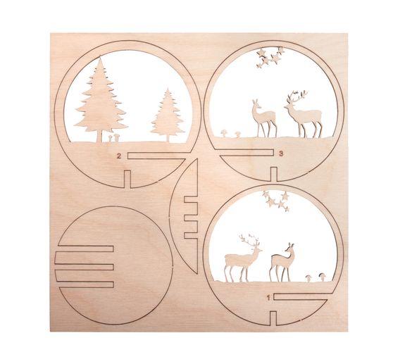 Houten stok motief "Rendier
