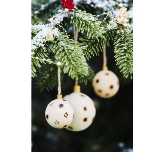 Houten kerstbal