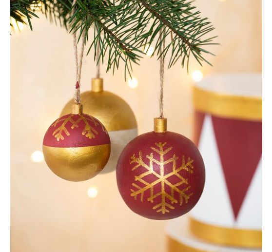 Houten kerstbal