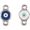 Zierelemente "Evil Eye" Silber