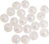 Glass cut beads round, 6 mm