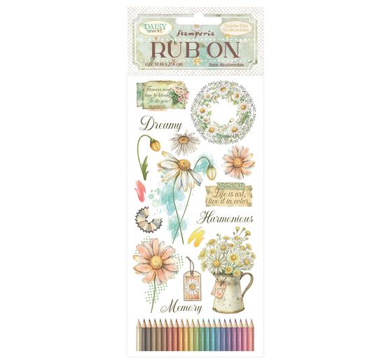 Rub On Transferfolie "Daisy Art"