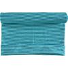 Manchet stof 1x1 rib "Stripe 3 mm" Blauw-Petrol