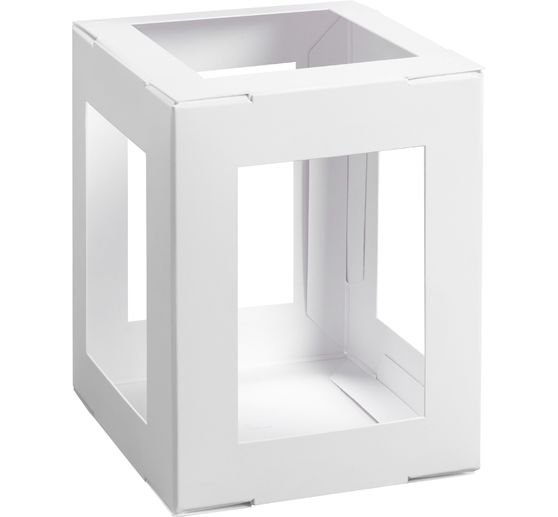 Lantaarn blanco "Vierkant", 5 stuks