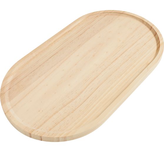 Plateau en bois VBS &laquo; Ovale &raquo;