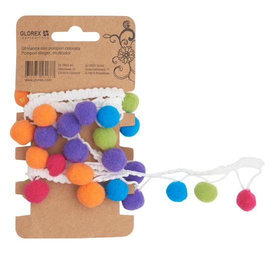 Lint "Pompon", Veelkleurig