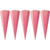Schult&uuml;ten-Rohling "Glitter", 5 St&uuml;ck Light Pink