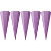 Schult&uuml;ten-Rohling "Glitter", 5 St&uuml;ck Violett