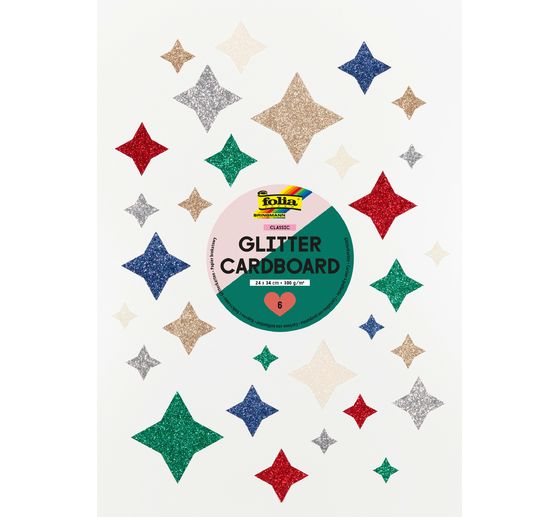Glitterkarton Rainbow