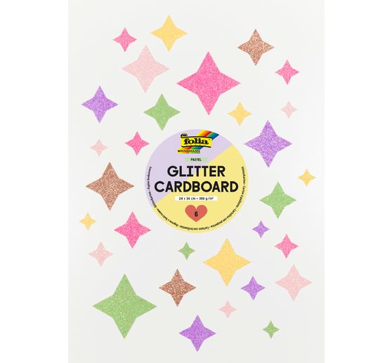 Glitterkarton Rainbow