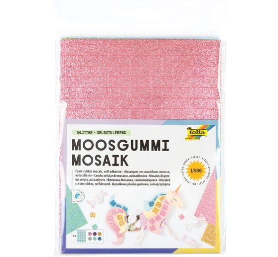 Moosgummi-Mosaik, selbstklebend