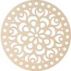 Makramee-Kn&uuml;pfscheibe Rund, 15 cm Blume