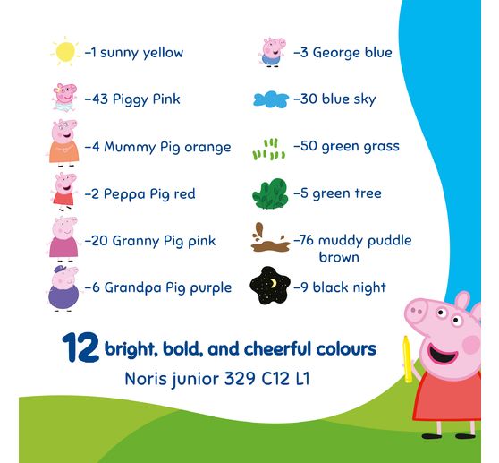 Feutres Noris junior &laquo; Peppa Pig &raquo;