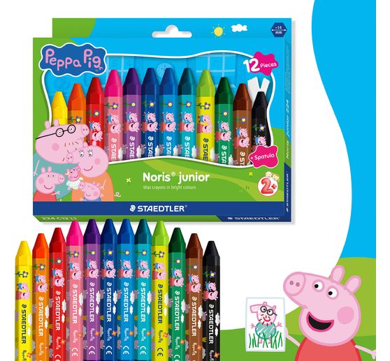 Noris junior waskrijtjes "Peppa Pig"