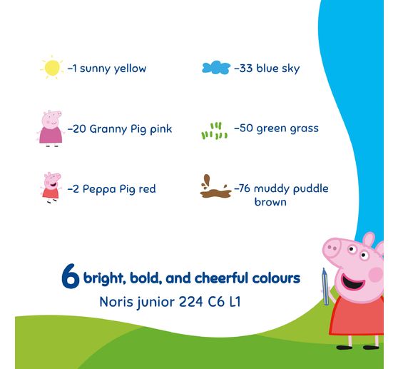 Noris junior waskrijtjes "Peppa Pig"