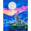 Diamond Painting &laquo; Crystal Art Kit &raquo;, 40 x 50 cm Howling Wolf