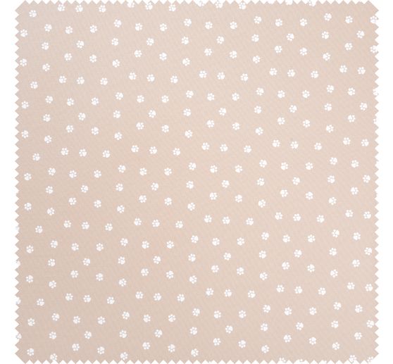 Cotton poplin fabric "Paws"