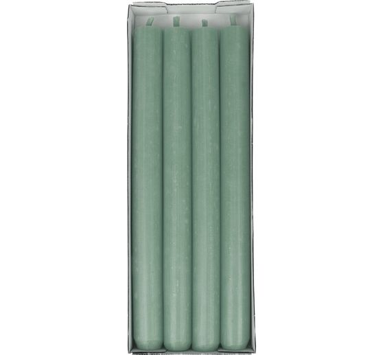 Bougies chandelles teint&eacute;es dans la masse, lot de 4