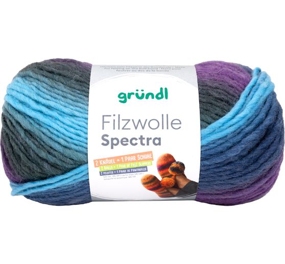 Gr&uuml;ndl Filzwolle "Spectra"
