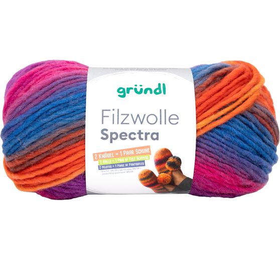 Gr&uuml;ndl Filzwolle "Spectra"