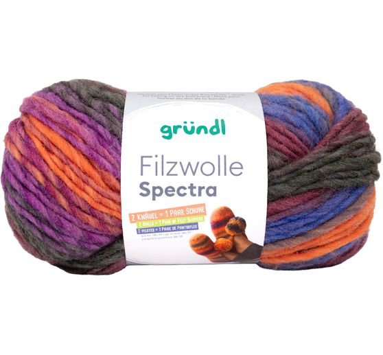 Gr&uuml;ndl Filzwolle "Spectra"